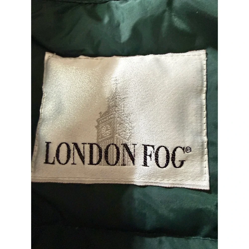 London Fog Mens Field Jacket Cream XL Long Quilted Lining‎ Full Zip Utility Coat
